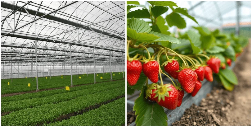 Strawberry Glass Greenhouse